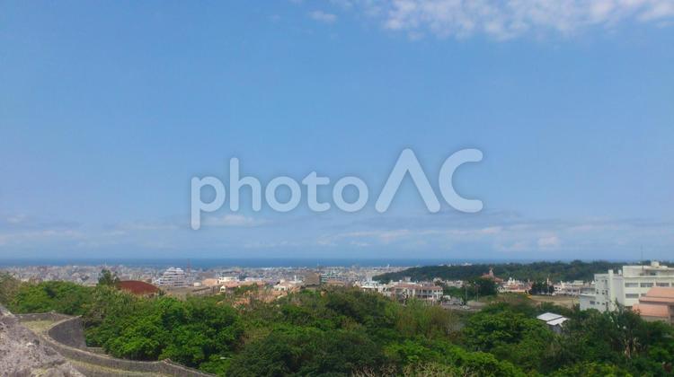 首里城から見た風景 首里城,沖縄,世界遺産の写真素材