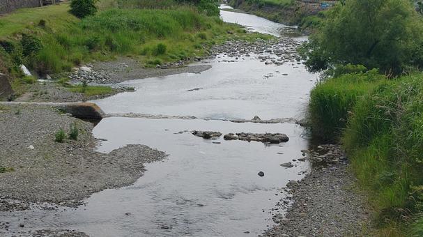 土手からの眺めの写真