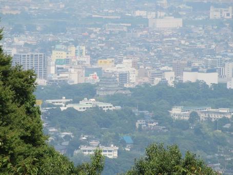 石垣山城 城跡からの眺望 小田原城 石垣山城 城跡からの眺望 小田原城 石垣山城,石垣山一夜城,太閤一夜城の写真素材