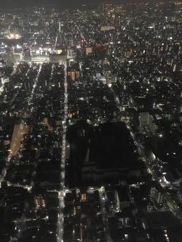 スカイツリーより望む東京夜景 スカイツリーより望む東京夜景の写真