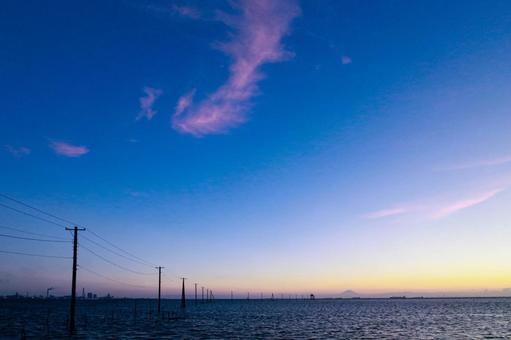 Underwater electric pole, JPG
