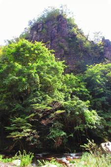 岡山県-豪渓-渓流の写真