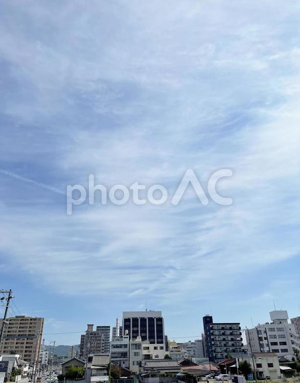 青空と街並み風景 青空,町並み,街の写真素材