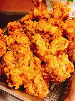 たくさんのから揚げ 唐揚げ,からあげ,フライの写真素材