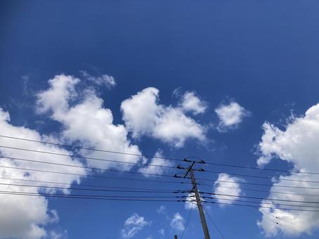 真夏の青空 真夏の青空 真夏,青空,夏の写真素材