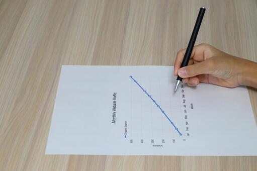 Webサイトトラフィックの月次分析 webサイト,トラフィック,分析の写真素材