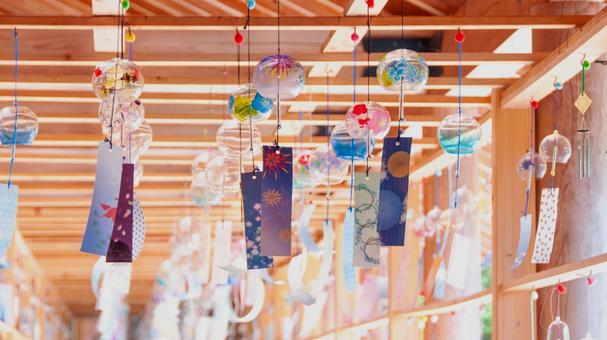 夏を彩る風鈴たち6 夏を彩る風鈴たち6 風鈴,夏祭り,夏の写真素材
