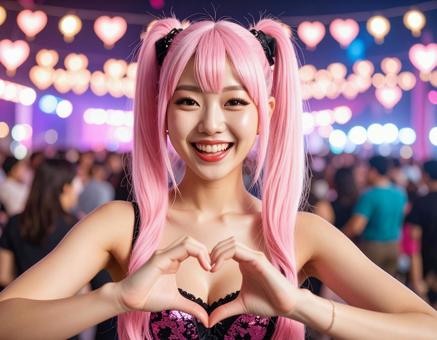 推し活女子・ハート！の写真