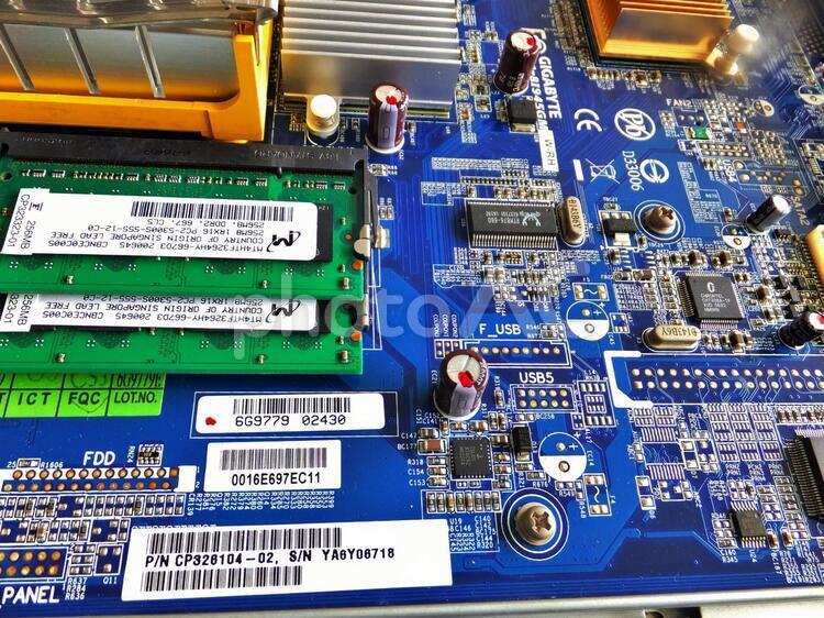 パソコン内部　プリント配線基盤14 電子回路,配線技術,電子技術の写真素材