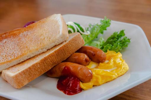 洋風朝食セット 洋風朝食セット 朝食,洋風朝食,トーストの写真素材