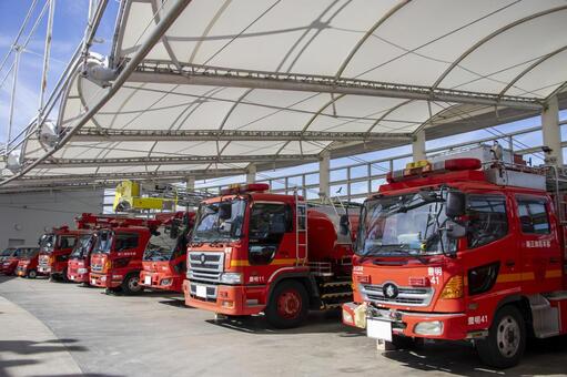 豊明消防署 豊明消防署,消防車,消防の写真素材