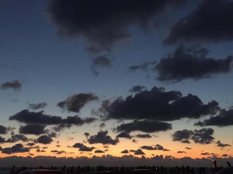 夕焼けの空 夕焼けの空の写真