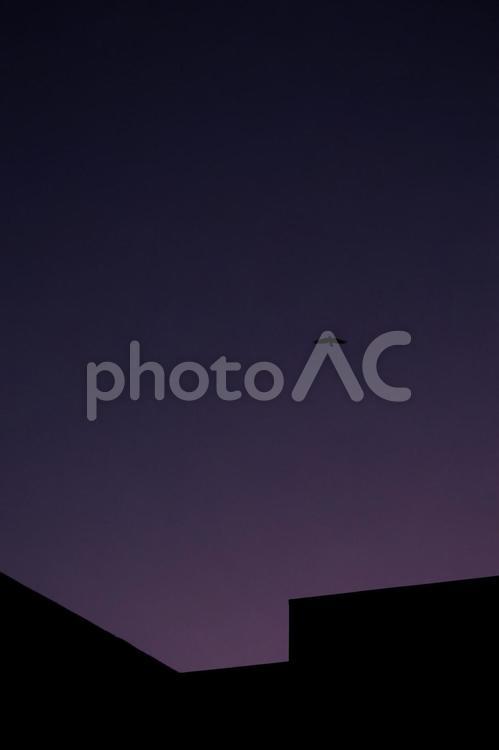 夕暮れ 空,空気,夕景の写真素材