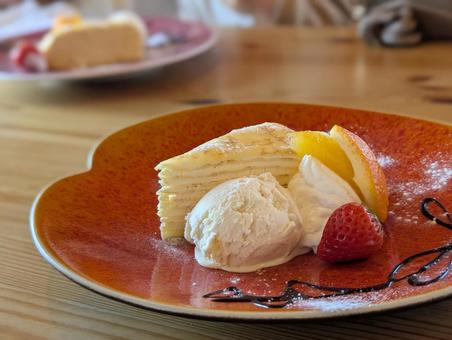 Photo, mill crape, food, sweets, 