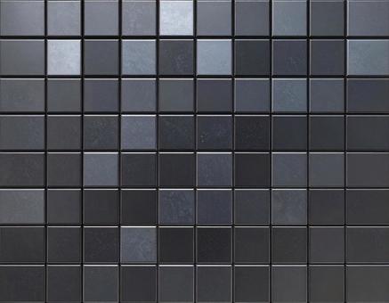 ダークグレー光沢メタルスクエアタイル ダークグレー光沢メタルスクエアタイルの写真