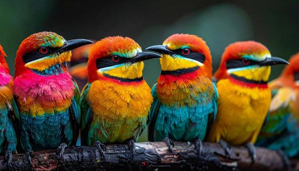 カラフル、極彩色の鳥の写真 カラフル、極彩色の鳥の写真の写真
