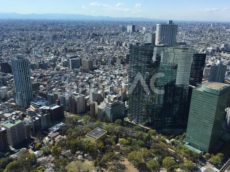 東京の街並 都庁,東京都庁,展望室の写真素材