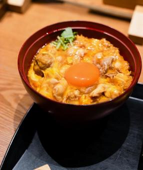 親子丼 親子丼 親子丼,たまご,鶏肉の写真素材