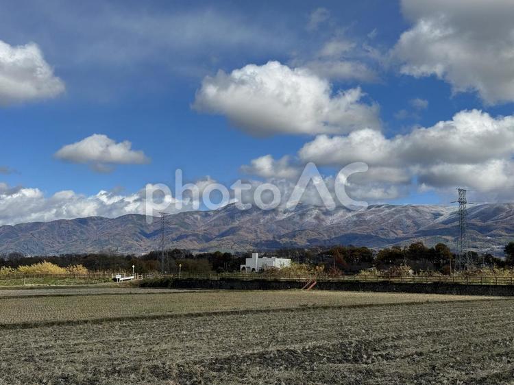 晩秋の長野県塩尻市 秋,晩秋,塩尻市の写真素材