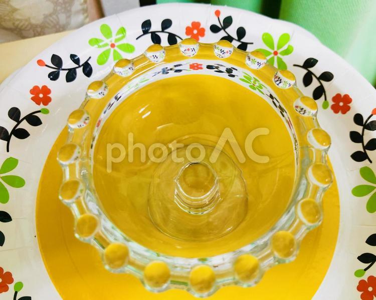 からのガラスの器 お皿,オーナメント（アート）,ガラスの写真素材