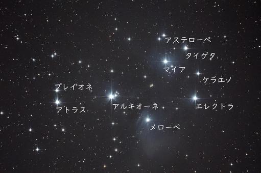 M45 プレアデス星団 昴 M45 プレアデス星団 昴 宇宙,天体観測,m45の写真素材
