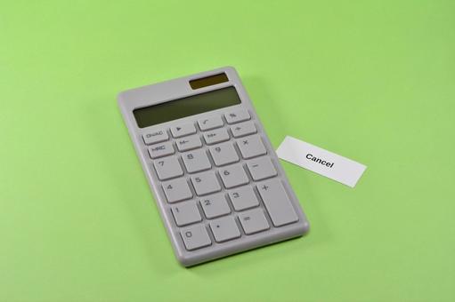 電卓とcancel 電卓とcancelの写真