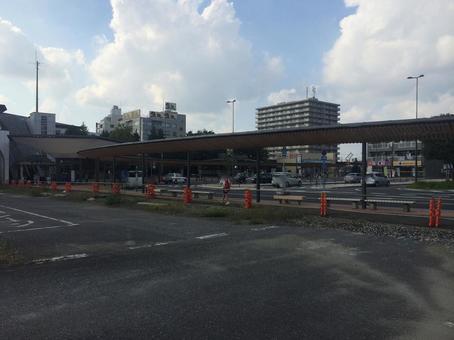 牛久駅東口のロータリー、通路シェルター 牛久駅東口のロータリー、通路シェルター 牛久駅,東口,駅前の写真素材