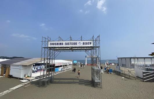 江の島片瀬海岸 東浜海水浴場 江の島片瀬海岸 東浜海水浴場 江の島,東浜,片瀬海岸の写真素材
