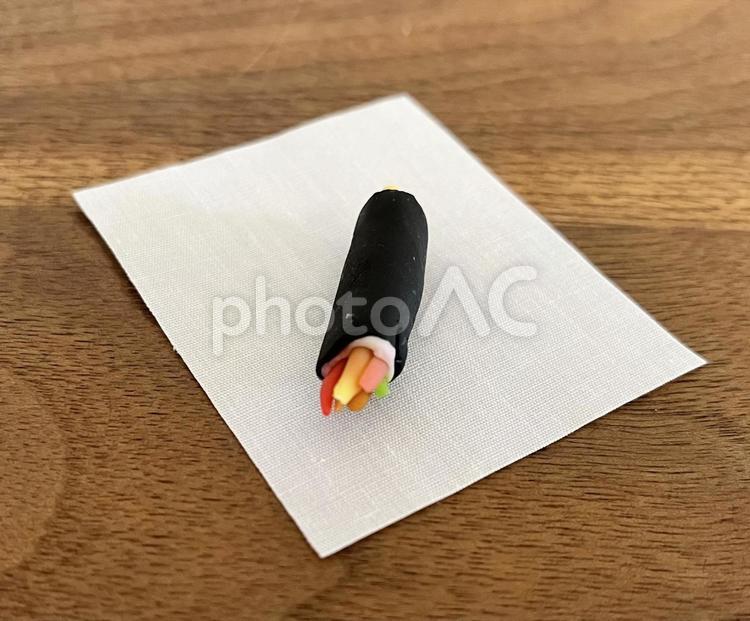 恵方巻き(太巻き) 恵方巻き,太巻き,クレイアートの写真素材