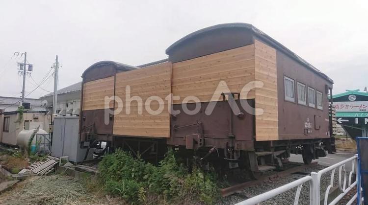 長野県須坂市の保存車 ヨ５０００形,静態保存車,長野県の写真素材
