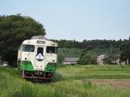 小湊鐵道 キハ40形 上総川間駅 小湊鐵道,小湊鉄道,小湊の写真素材