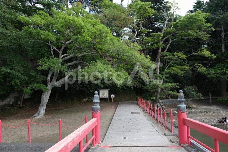 松島　福浦橋の風景　日本三景の名所 宮城,松島,福浦橋の写真素材