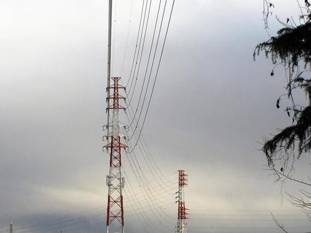 鉄塔がある風景の写真