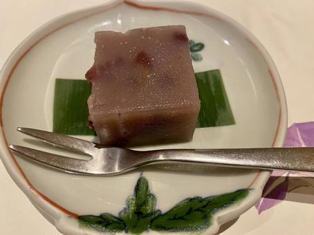 Dessert: refreshing Mizu-yokan, JPG Dessert: refreshing Mizu-yokan, JPG