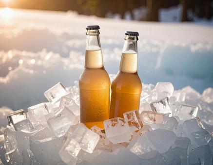冷えたビール 冷えたビールの写真