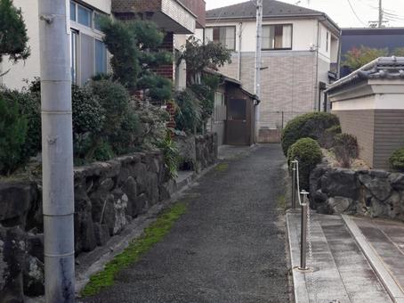 とある路地 町角,路地,隘路の写真素材