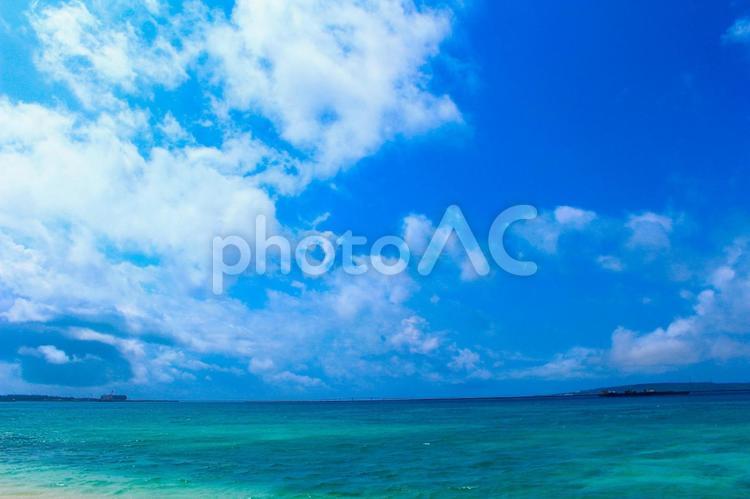 宮古島の海 海,美しい,景色の写真素材