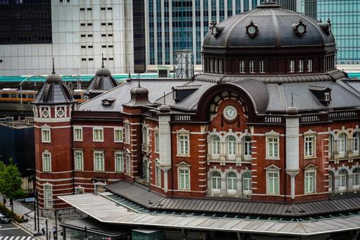 東京駅の赤レンガ駅舎 東京駅の赤レンガ駅舎 東京駅,赤レンガ駅舎,駅舎の写真素材