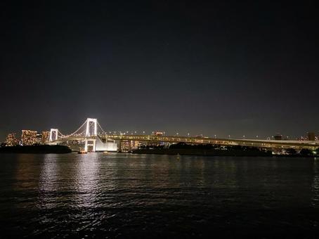 レインボーブリッジと東京の夜景 レインボーブリッジと東京の夜景の写真