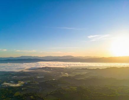 空と朝日 空と朝日の写真