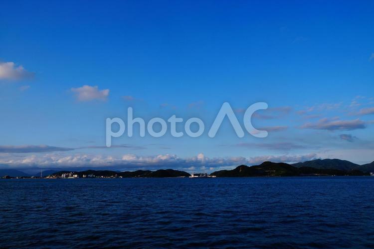 海景 海,夕暮れ,公園の写真素材