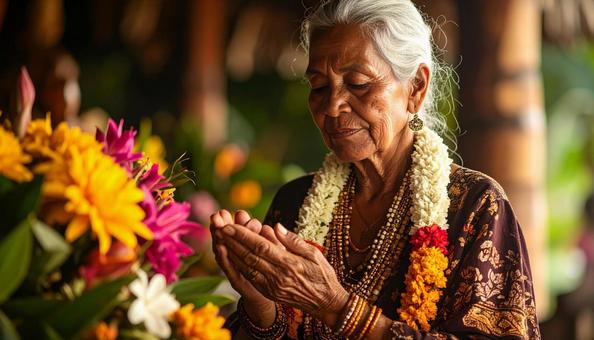 おばあさんの写真