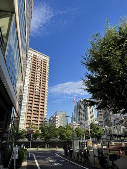 五反田の街からの青空 五反田の街からの青空の写真