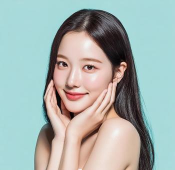 韓国コスメを想起させる美肌 韓国コスメを想起させる美肌の写真