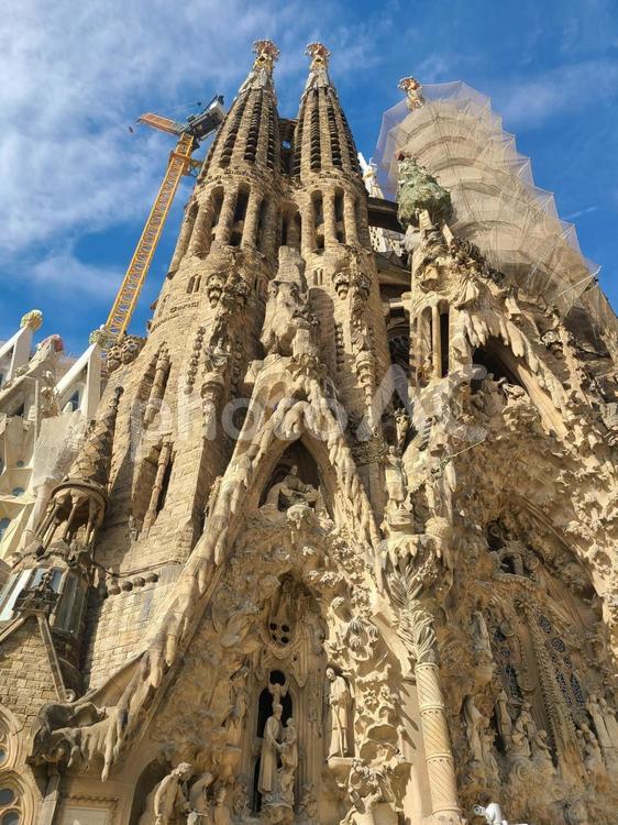 サグラダ・ファミリア外観 サグラダ・ファミリア外観 サグラダ・ファミリア,マドリード,風景の写真素材