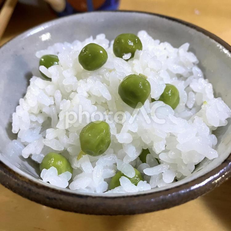 豆ご飯 豆ご飯,ピースご飯,豆ごはんの写真素材