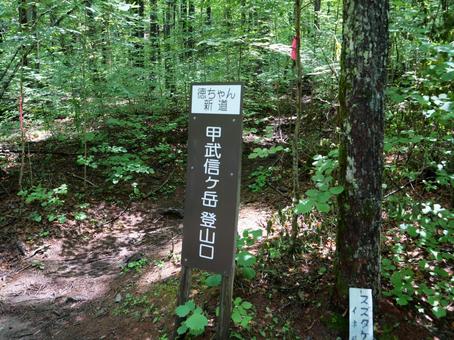 甲武信ヶ岳徳ちゃん新道登山口 甲武信ヶ岳徳ちゃん新道登山口の写真