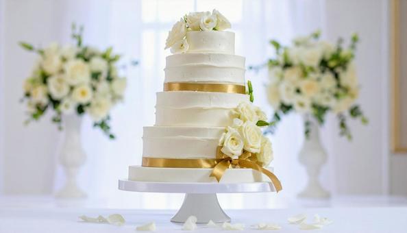 ウエディングケーキの写真