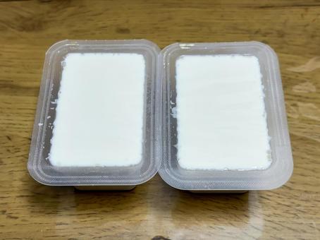 パックの豆腐 パックの豆腐の写真