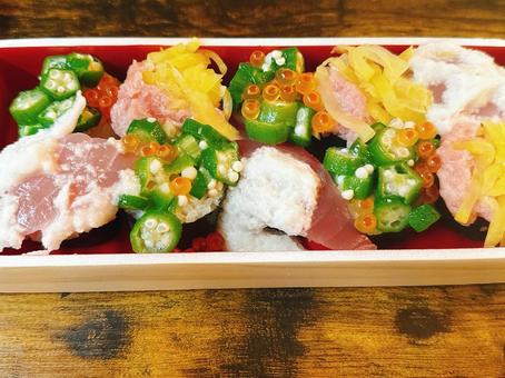 ランチ ランチ 寿司,ランチ,お魚の写真素材
